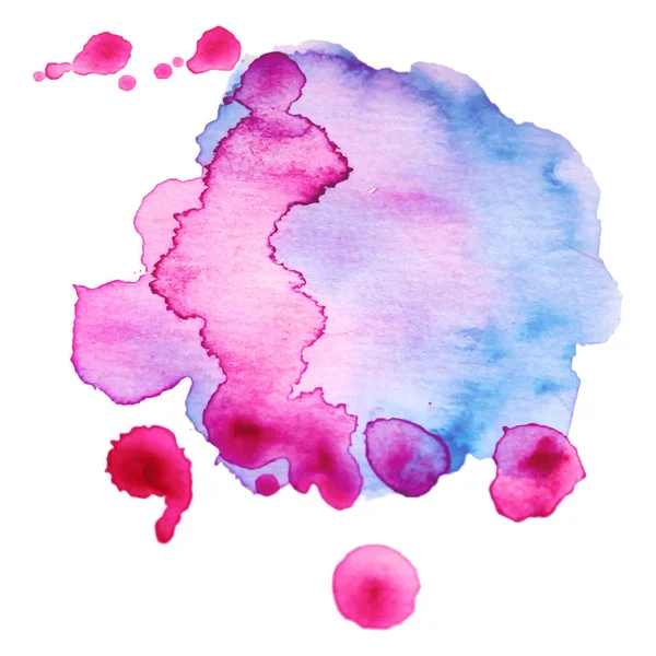 Suluboya fırça boya kağıt doku vektörü sancak, poster, duvar kağıdı için beyaz arkaplan üzerine sıçrama izole.