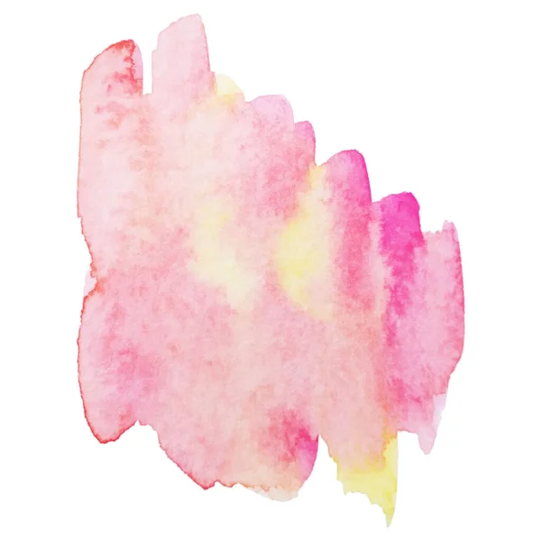 Aquarell Pinsel Farbe Papier Textur Vektor isoliert Spritzer auf weißem Hintergrund für Banner, Poster, Tapete. — Stockvektor