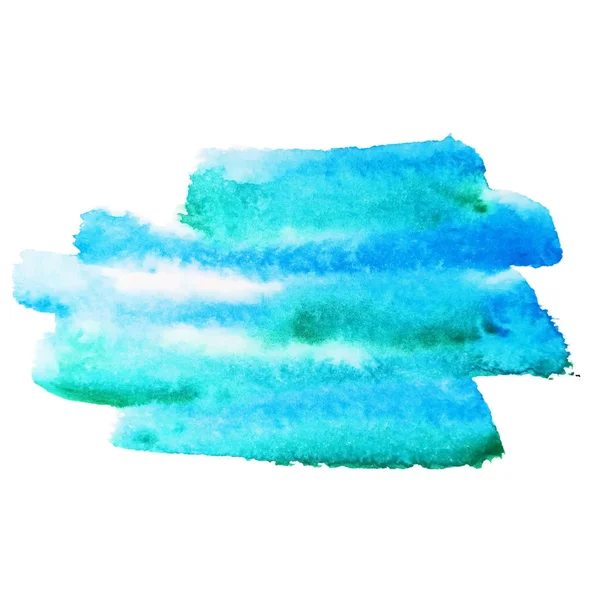 Aquarelle pinceau peinture papier texture vecteur isolé éclaboussure sur fond blanc pour bannière, affiche, papier peint. — Image vectorielle