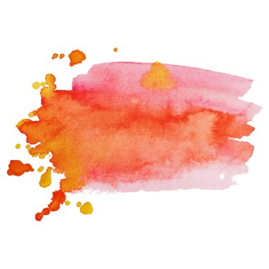 Suluboya fırça boya kağıt doku vektörü sancak, poster, duvar kağıdı için beyaz arkaplan üzerine sıçrama izole.