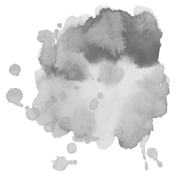 Arrière-plan abstrait aquarelle en niveaux de gris pour votre conception . — Image vectorielle