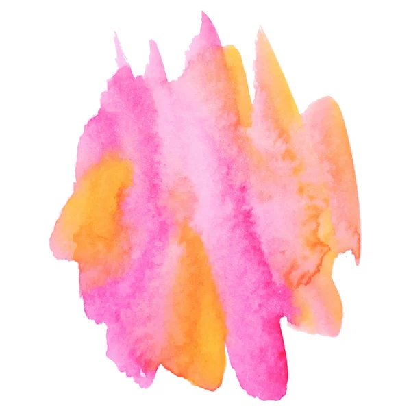 Aquarell Pinsel Farbe Papier Textur Vektor isoliert Spritzer auf weißem Hintergrund für Banner, Poster, Tapete. — Stockvektor