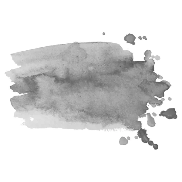 Arrière-plan abstrait aquarelle en niveaux de gris pour votre conception . — Image vectorielle