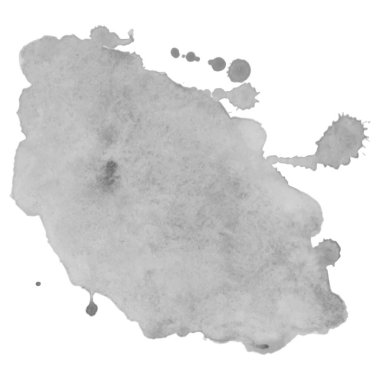 Suluboya siyah beyaz arka planlar. - Soyut izole edilmiş tek renkli vektör suluboya lekesi. Su rengi sıçraması tasarlamak için Grunge ögesi.