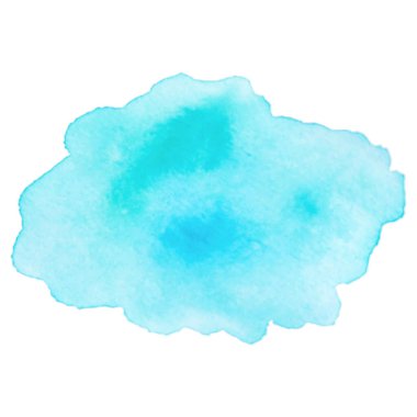 Soyut izole edilmiş renkli vektör suluboya lekesi. Kağıt tasarımı için Grunge elementi. Suluboya sıçraması.