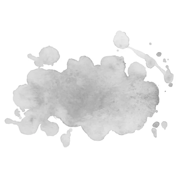 Акварельний Чорно Білий Фон Stract Ізольована Монохромна Векторна Акварельна Пляма — стоковий вектор