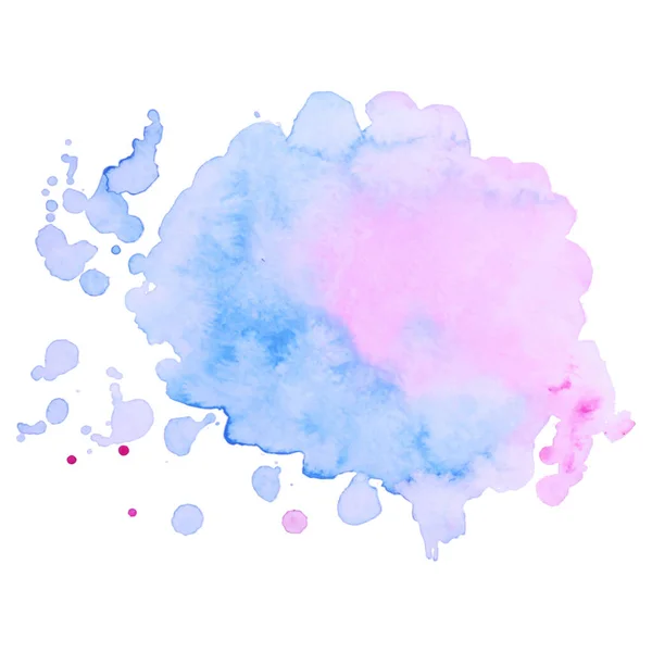 Teinture Aquarelle Vectorielle Colorée Isolée Abstraite Grunge Élément Pour Conception — Image vectorielle