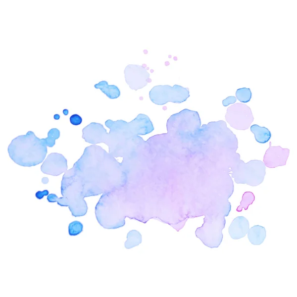 Abstract isolated pastel vector watercolor stain. Grunge element for paper design — Stockvektor