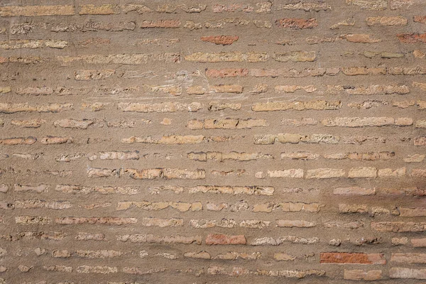 Hnědá Cihlová Zeď Hladká Textura — Stock fotografie