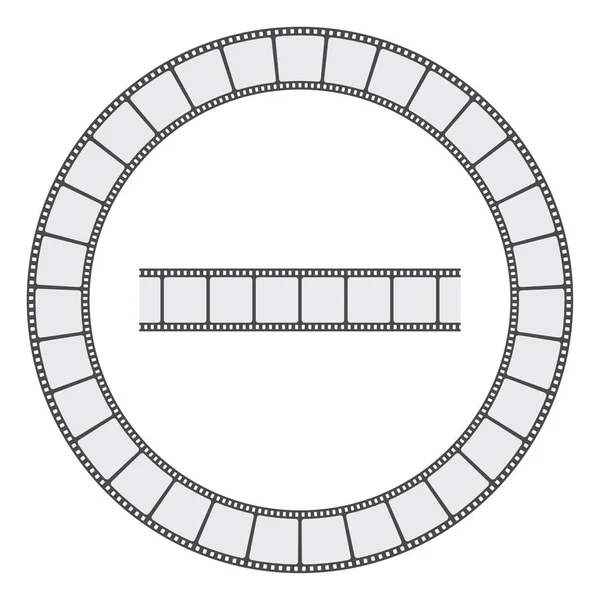 Kamera Film Şeridi Çerçeve Vektör Illustratipn — Stok Vektör