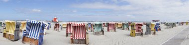 Plaj sepeti, plaj, deniz, Langeoog