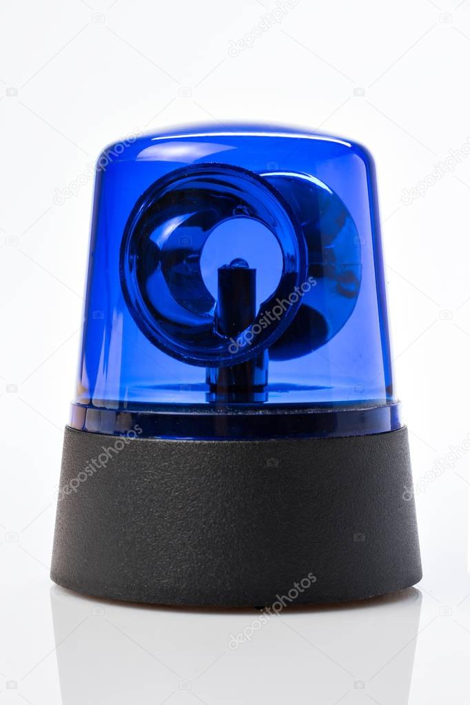 blue alarm light