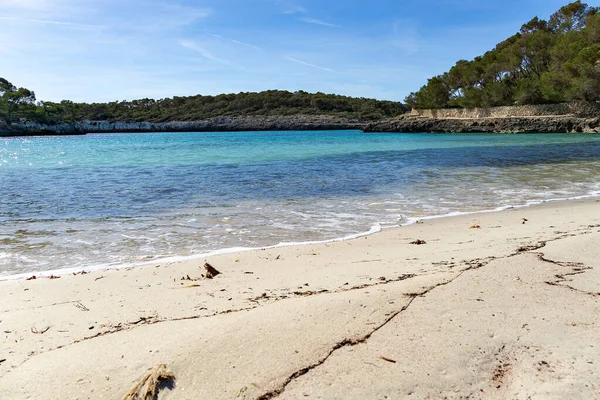 Playa Amarador Banyo Plajı Mavi Turkuaz Suyu Olan Plaj Mallorca — Stok fotoğraf