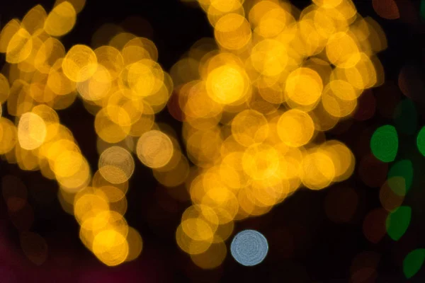 Blurred light ray defocus night glow circular — Stock Photo, Image