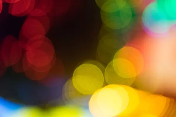 Blurred light ray defocus night glow circular — Stock Photo, Image