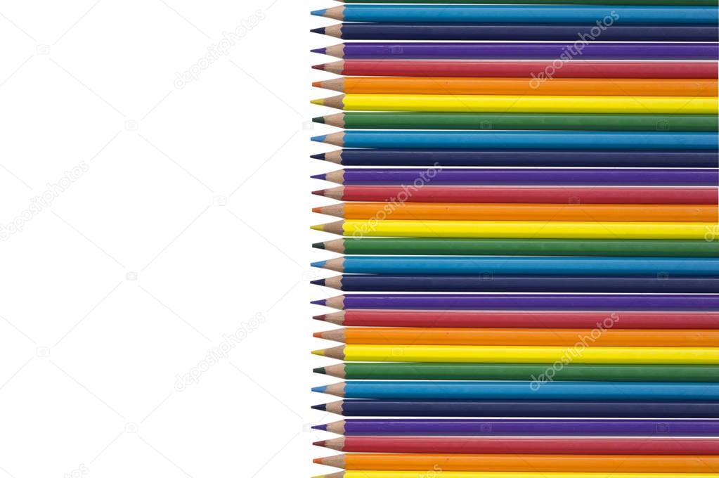 pencil color work path isolated design palette 