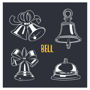 Illustration of bell. clipart
