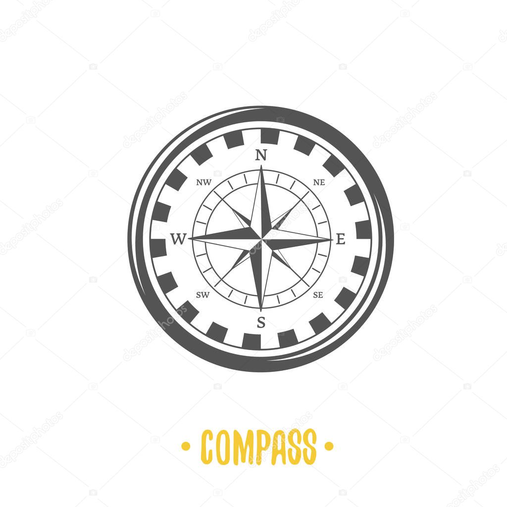 Illustration of compass.