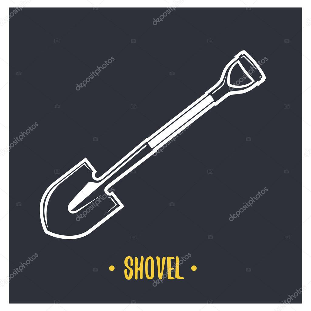 Illustration of shovel