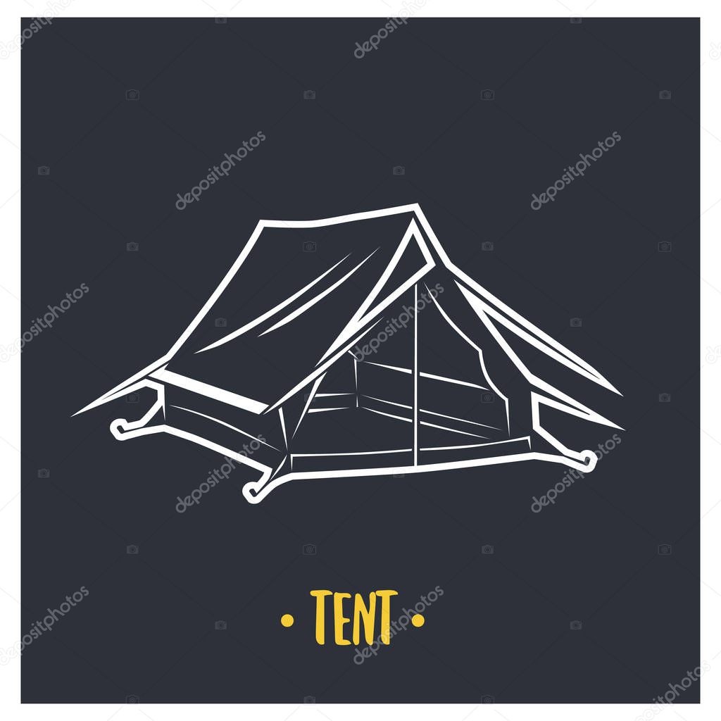 Illustration of tent