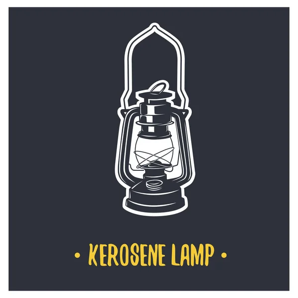 Illustratie van kerosine lamp — Stockvector