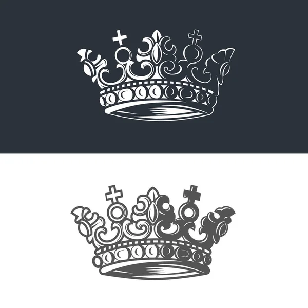Image vectorielle de la couronne héraldique . — Image vectorielle