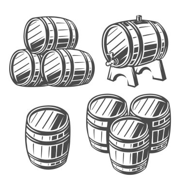 Varil. Siyah beyaz resim.