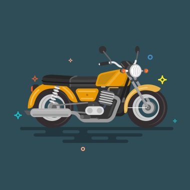 Düz motosiklet tasarlamak.