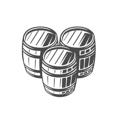 Varil. Siyah beyaz resim.