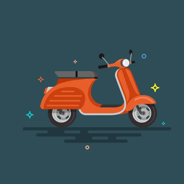 Roller Motorrad Illustration. — Stockvektor
