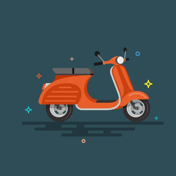 Scooter motocicleta ilustração . —  Vetores de Stock