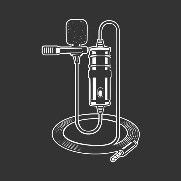 Dictaphone Microphone Pour Journalistes Illustration Vectorielle — Image vectorielle