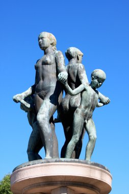 Belediye Binası ve anıt-fountan Oslo, Norveç