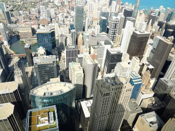 A Hancock Center of Chicago város látképe — Stock Fotó