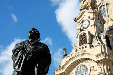 the Martin Luther monument in Dresden (Germany) clipart