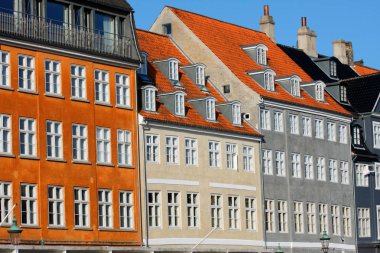 eski klasik mimarisi nyhavn Kopenhag, Danimarka