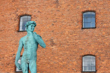 Kopenhag, Danimarka Michelangelo'nun David heykelinin kopyası