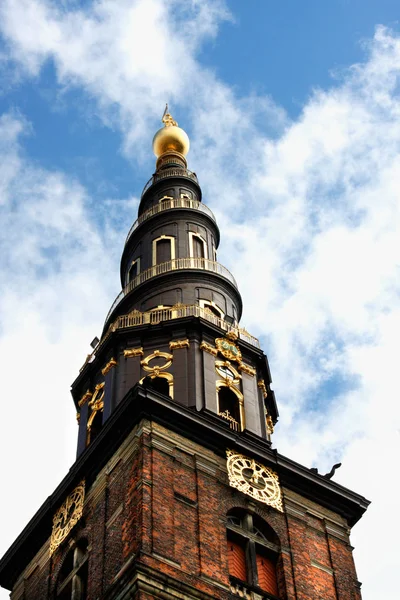 Church of Our Saviour (Vor Frelsers Kirke) in Copenhagen, Denmar — Stock Photo, Image