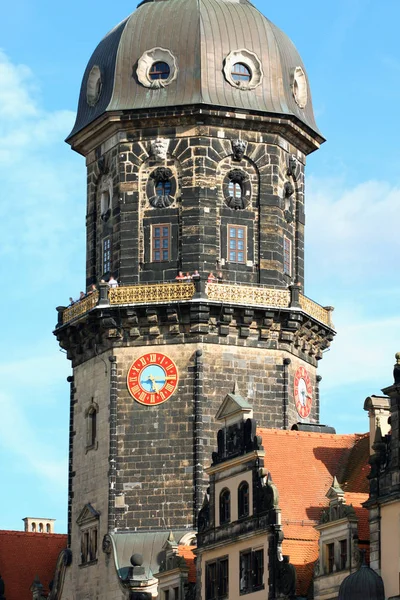 View of the Cathedral of the Holy Trinity of Dresden, Germany. — Stock Photo, Image