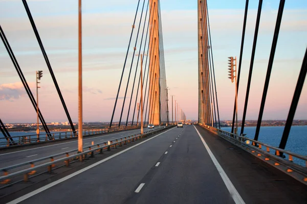 Die oresundbrücke, malamo, schweden — Stockfoto