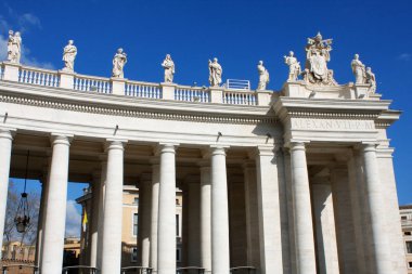 Bernini'nin colonnades - Vatikan Roma, İtalya