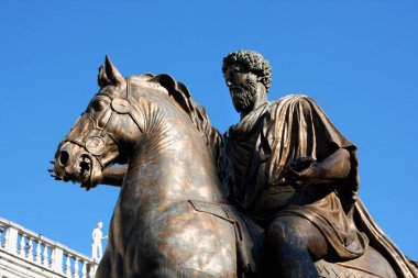 Piazza del Campidoglio - heykel Marco Aurelio, Capitoline 
