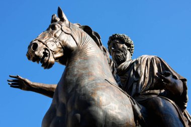 Heykel Marco Aurelio, Roma, İtalya Capitoline Tepesi