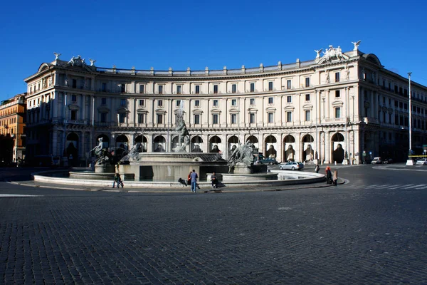 Piazza Repubblica, Roma gün panorama