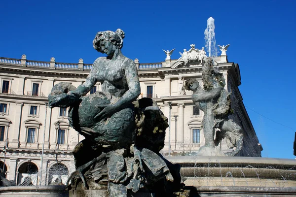 Piazza Repubblica, Рим — стоковое фото