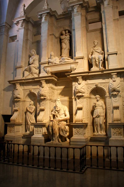 David Mojżesza w San Pietro in Vincoli, Rzym, Włochy — Zdjęcie stockowe