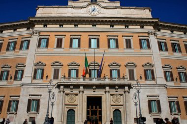 Palazzo Montecitorio is a palace in Rome and the seat of the Ita clipart