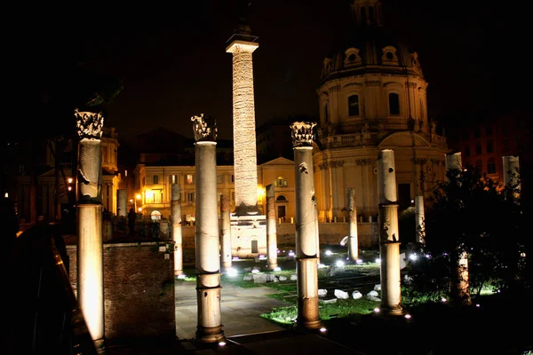 Rovine del Forum di Traiano a Roma — Foto Stock