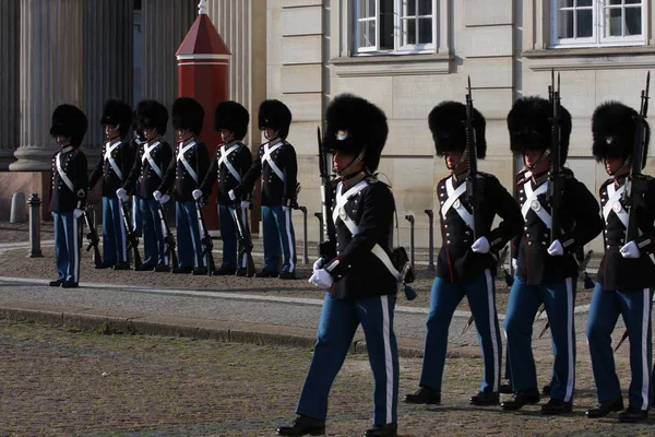 Koninklijke Garde in Denemarken. — Stockfoto