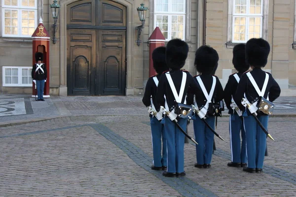 Koninklijke Garde in Denemarken. — Stockfoto